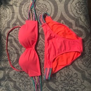 Pink bikini set
